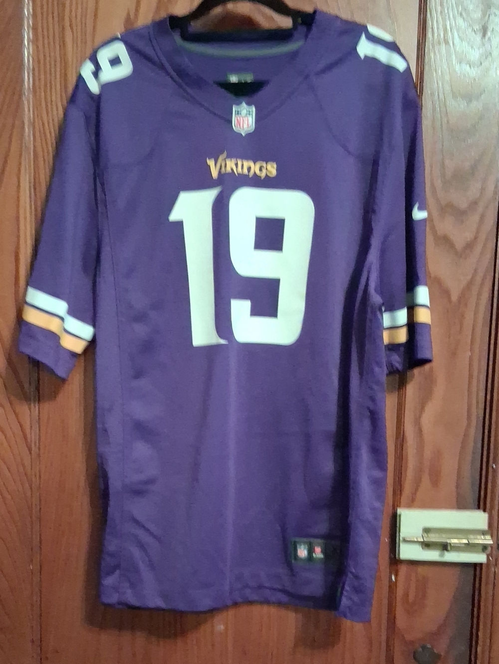 Men's Purple Vikings #19 Football Jersey by Nike